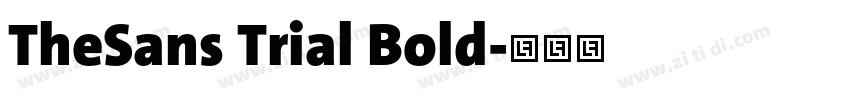 TheSans Trial Bold字体转换